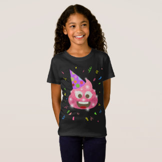 T-Shirt Fête d'anniversaire drôle d'Emoji d'enfants de
