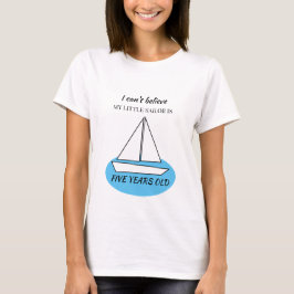 T-shirt Fête d'anniversaire du bateau à voile