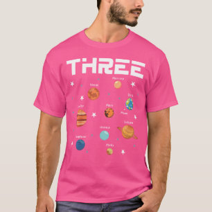 T-shirt Fête d'anniversaire Espace extra-atmosphérique de