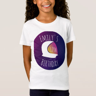 T-Shirt Fête d'anniversaire Galaxie spatiale Astronaute Om