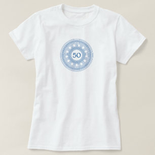 T-shirt Fête d'anniversaire grecque avec âge et couleurs p