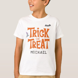 T-shirt Fête d'anniversaire Halloween sur mesure « Trick o