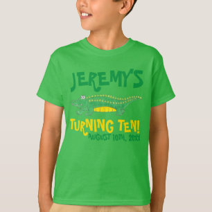 T-shirt Fête d'anniversaire personnalisée Favoriser Gator 