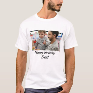 T-shirt Fête d'anniversaire personnalisée papa photo