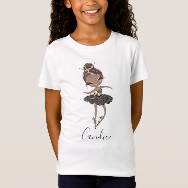 T-Shirt Fête d'anniversaire personnalisée par fille de (Devant)