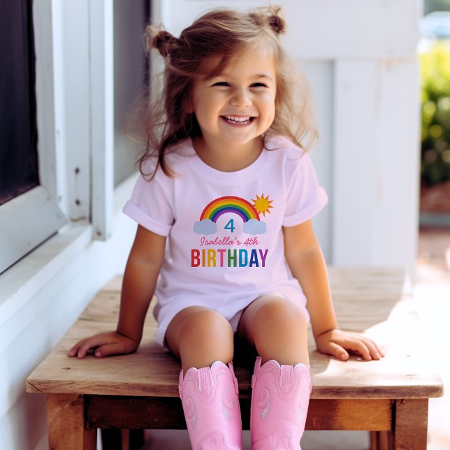 T-shirt Fête d'anniversaire personnalisée pour filles Rain (Créateur téléchargé)