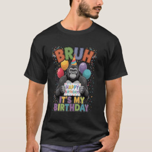 T-shirt Fête d'anniversaire sur le thème du gorille drôle