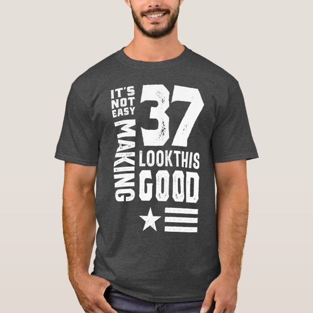 T-shirt Fête de 37 ans (Devant)