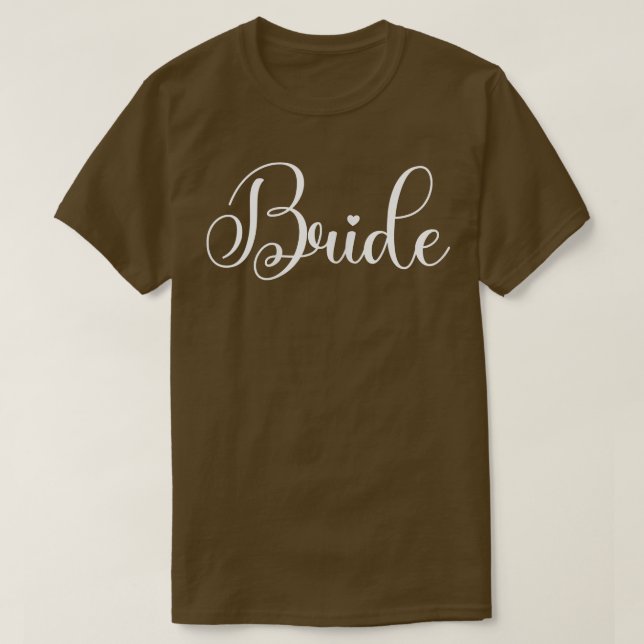 T-shirt Fête de bachelorette de mariée, Mariée (Design devant)