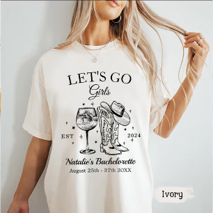 T-shirt Fête de bachelorette de Nashville sur mesure Go Gi