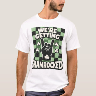 T-shirt Fête de Bachelorette Shamrock Drôle Boire Irlandai