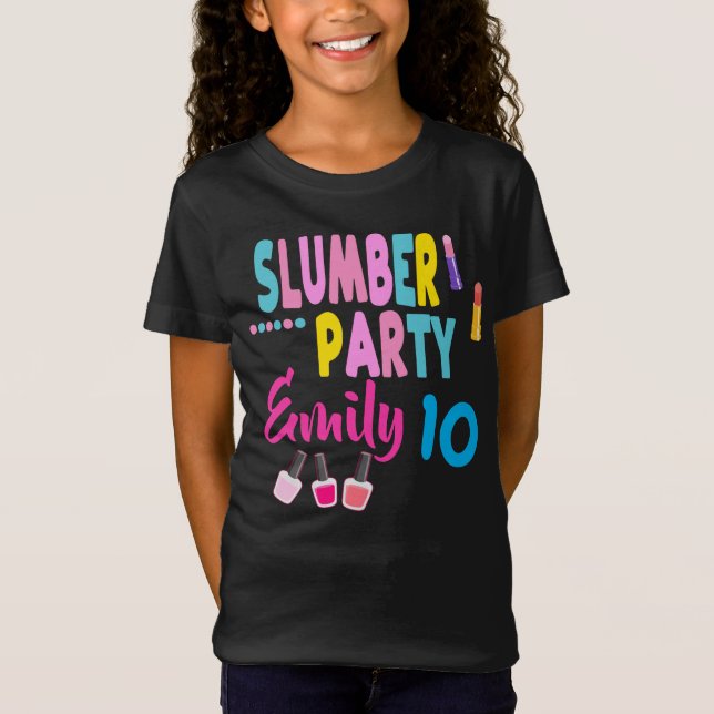 T-Shirt Fête de bois d'oeuvre Anniversaire Fille Personnal (Devant)