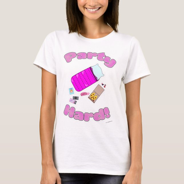 T-shirt Fête de bois Dur Drôle Dur Slogan Drôle Dessin Des (Devant)