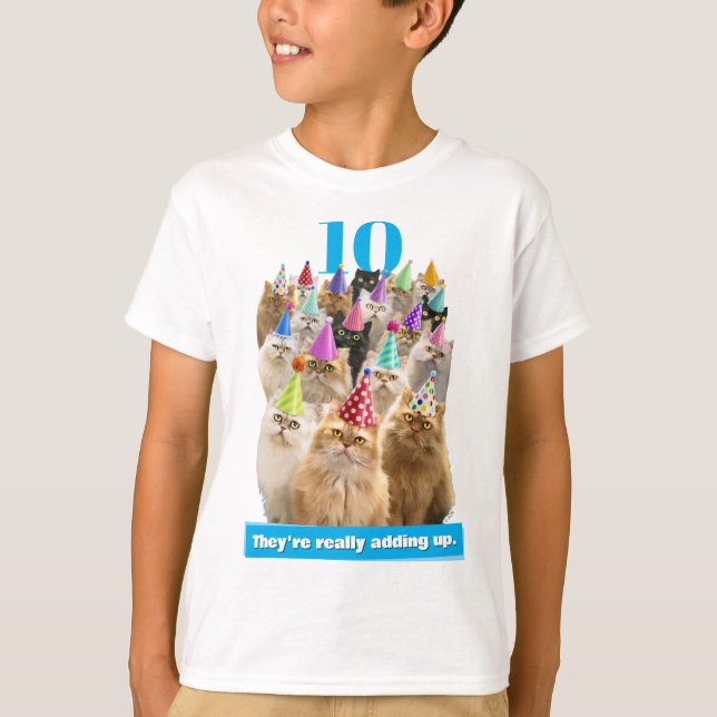 T-shirt Fête de chats (Devant)