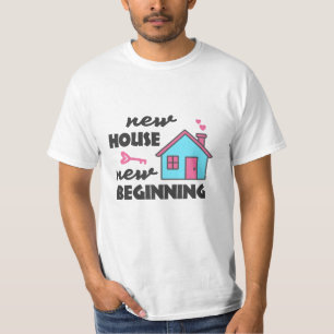 T-shirt Fête de crémaillère Nouvelle Maison Nouveau Début