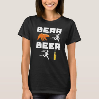 T-shirt Fête de déclaration de boisson de bière d'ours coo