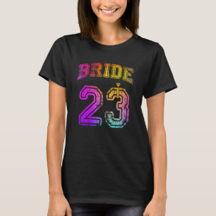 T-shirt Fête de fiançailles de la mariée Mariage 2023 Lune