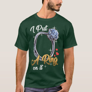 T-shirt Fête de fiançailles du couple Fiancée