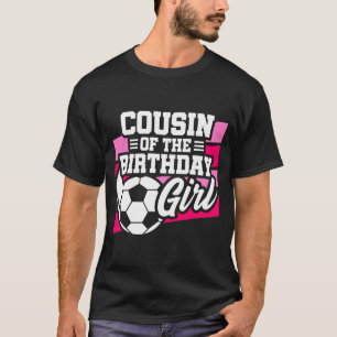 T-shirt Fête de football de soccer pour enfants Cousine de
