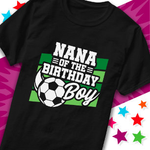 T-shirt Fête de football pour enfants Nana of Birthday Boy