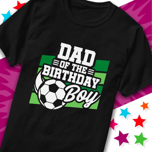 T-shirt Fête de football pour enfants papa du garçon d'ann (Créateur téléchargé)