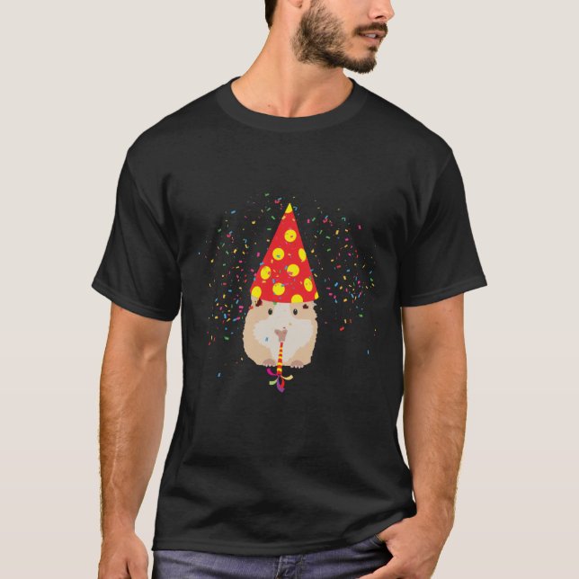 T-shirt Fête de hamster - Animaux ayant une fête (Devant)