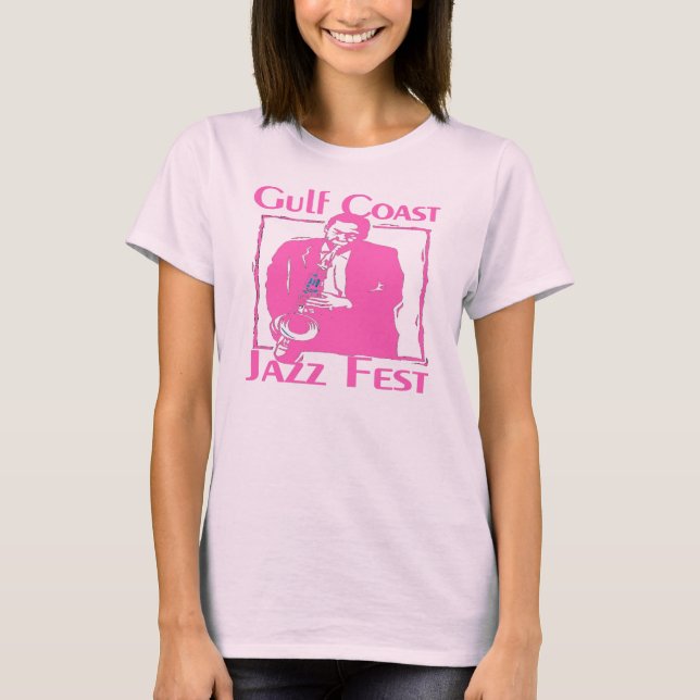 T-shirt Fête de jazz Côte du Golfe (Devant)