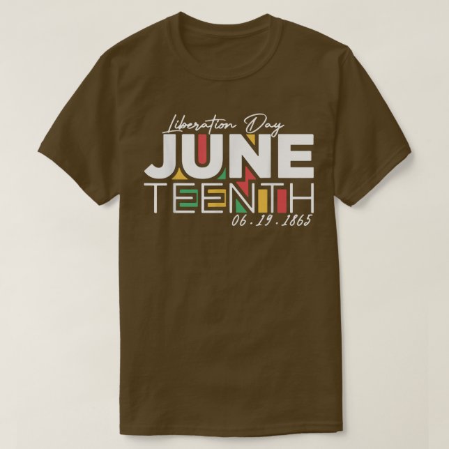 T-shirt fête de la libération 1865  (Design devant)