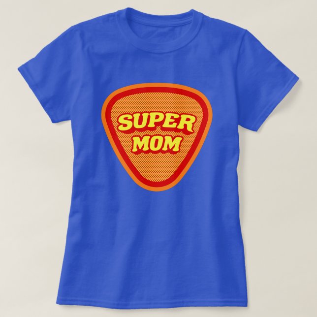 T-shirt Fête de la mère de Super Maman (Design devant)