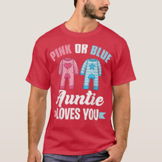T-shirt Fête de la révélation de genre Futur Tante Baby sh