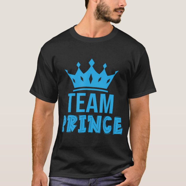 T-shirt Fête de la révélation de genre - Team Prince (Devant)