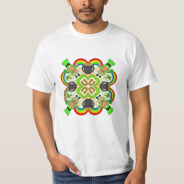 T-shirt fête de la saint-patrick | Mandala d'inspiration i (Devant)