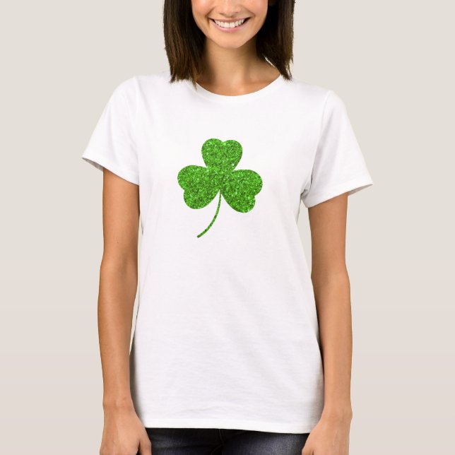 T-shirt Fête de la Saint-Patrick shamrock (Devant)