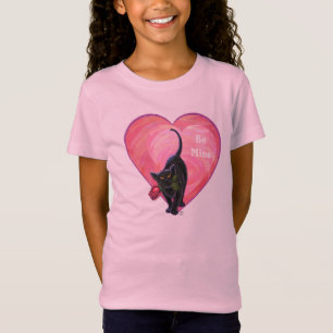T-Shirt Fête de la Saint-Valentin au chat noir