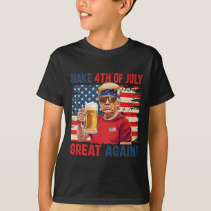 T-shirt Fête de l'Indépendance de Trump Faire 4 juillet Gr