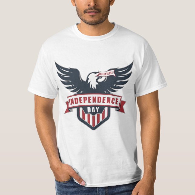 T-shirt Fête de l'Indépendance des aigles classiques (Devant)