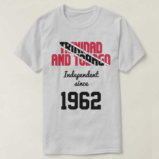 T-shirt Fête de l'indépendance du drapeau de Trinité-et-To (Design devant)