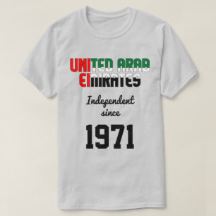 T-shirt Fête de l'indépendance du drapeau des EAU
