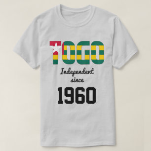 T-shirt Fête de l'indépendance du drapeau du Togo