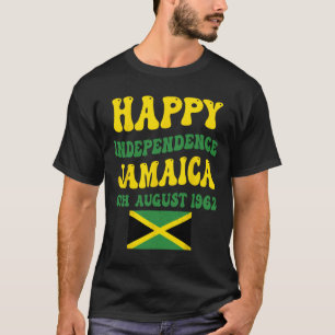 T-shirt Fête de l'Indépendance Fier drapeau jamaïcain 6 ao