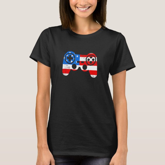 T-shirt Fête de l'Indépendance Jeu Fils Fille Famille M (Devant)
