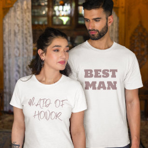 T-shirt Fête de mariage blanc Best Man