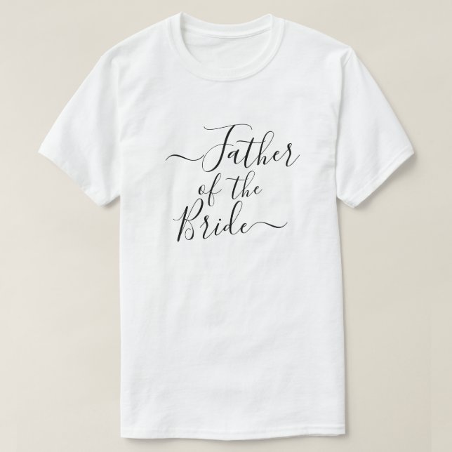 T-shirt Fête de mariage du Père de la Mariée (Design devant)