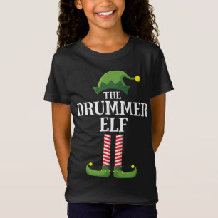 T-Shirt Fête de Noël de l'elfe du tambour