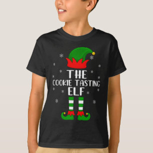 T-shirt Fête de Noël des elfes de dégustation de biscuits 