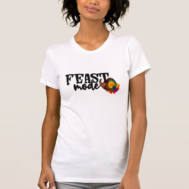 T-shirt Fête de Noël et Thanksgiving Tee, mode fête (Devant)