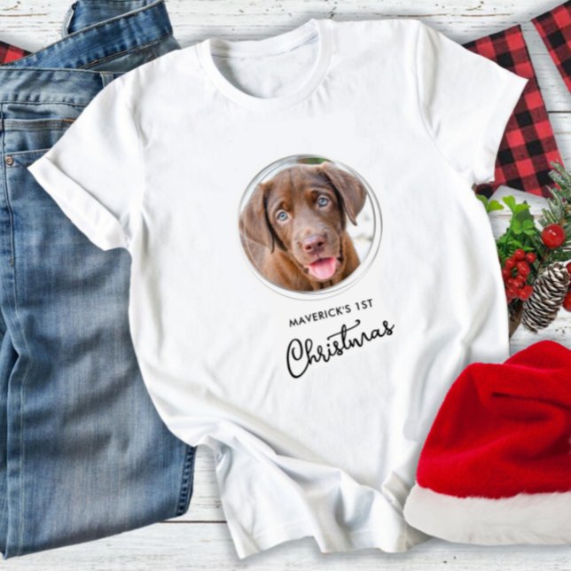 T-shirt Fête de Noël pour animaux de compagnie photos de c (Créateur téléchargé)