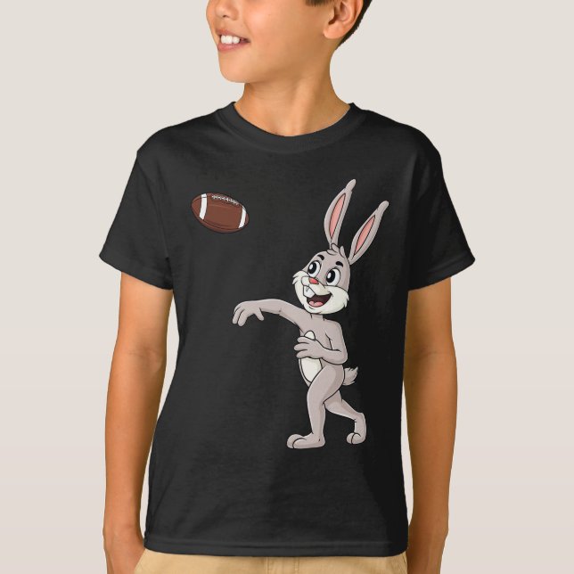 T-shirt Fête de Pâques Rabbit Football Quartier Fun Boys G (Devant)