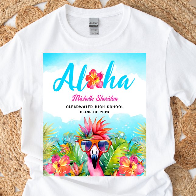 T-shirt Fête de remise des diplômes Tropical Aloha (Créateur téléchargé)