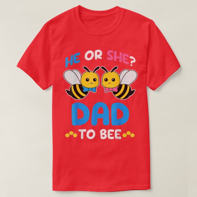 T-shirt Fête De Révélation De Sexe Qu'Il Ou Elle Papa Atte (Design devant)